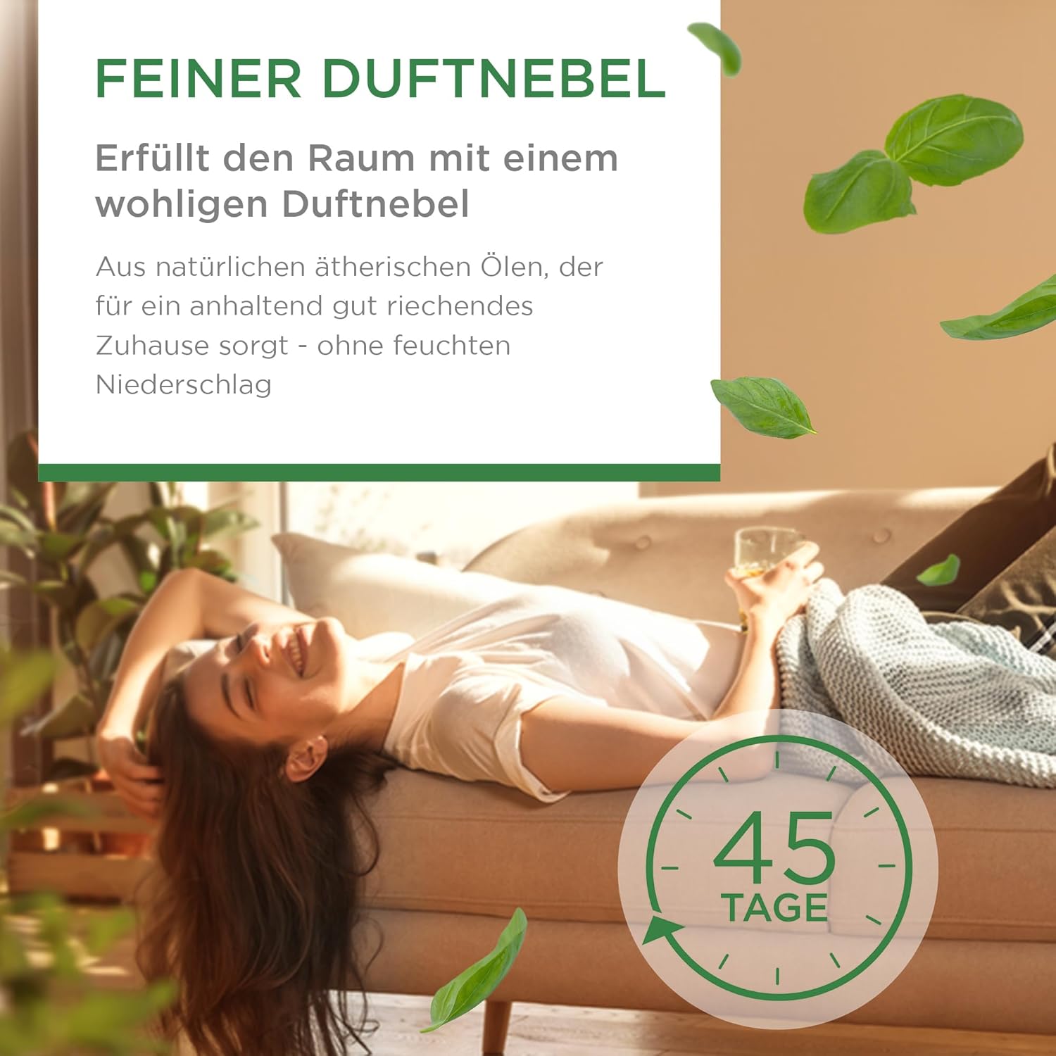 Air Wick Aromaöl-Flaschen-Starter-Set – Diffusor mit 2 Nachfüllungen – Aromatherapie – Duft: Beruhigende Rose – Blumiger Raumduft mit ätherischen Ölen – 2 x 20 ml Öl mit Gerät in Weiß – Bild 4
