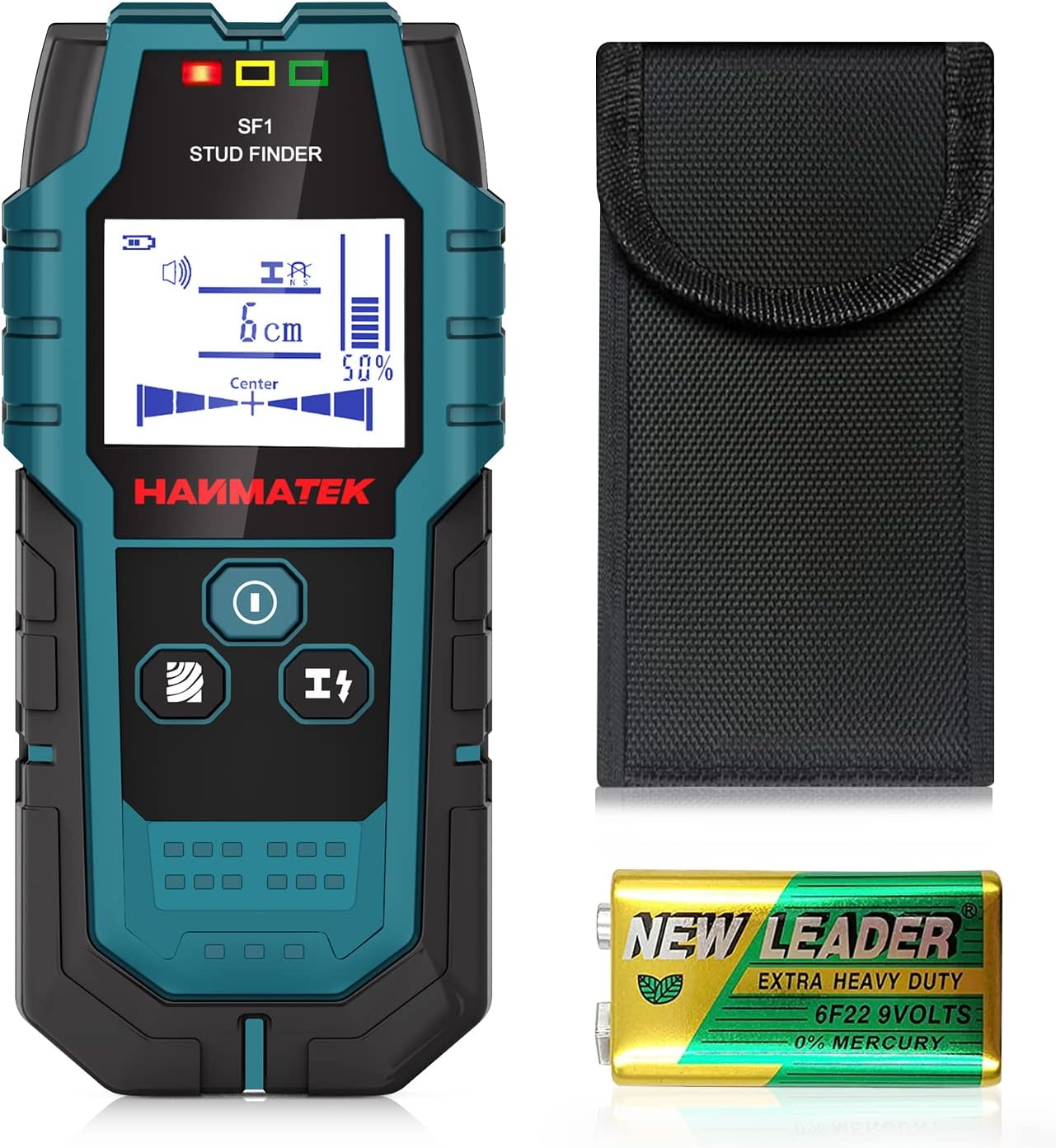 HANMATEK SF1 Kabelsucher Detektor Wandscanner Detektor Multifunktionaler Bolzensucher Holz/Eisenmetalle/Nichteisenmetalle/Kabel