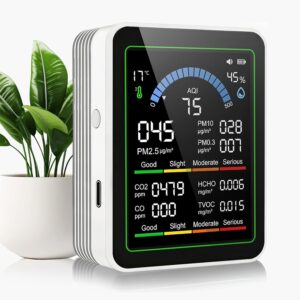 10-in-1 Luftqualitätsmonitor mit F...