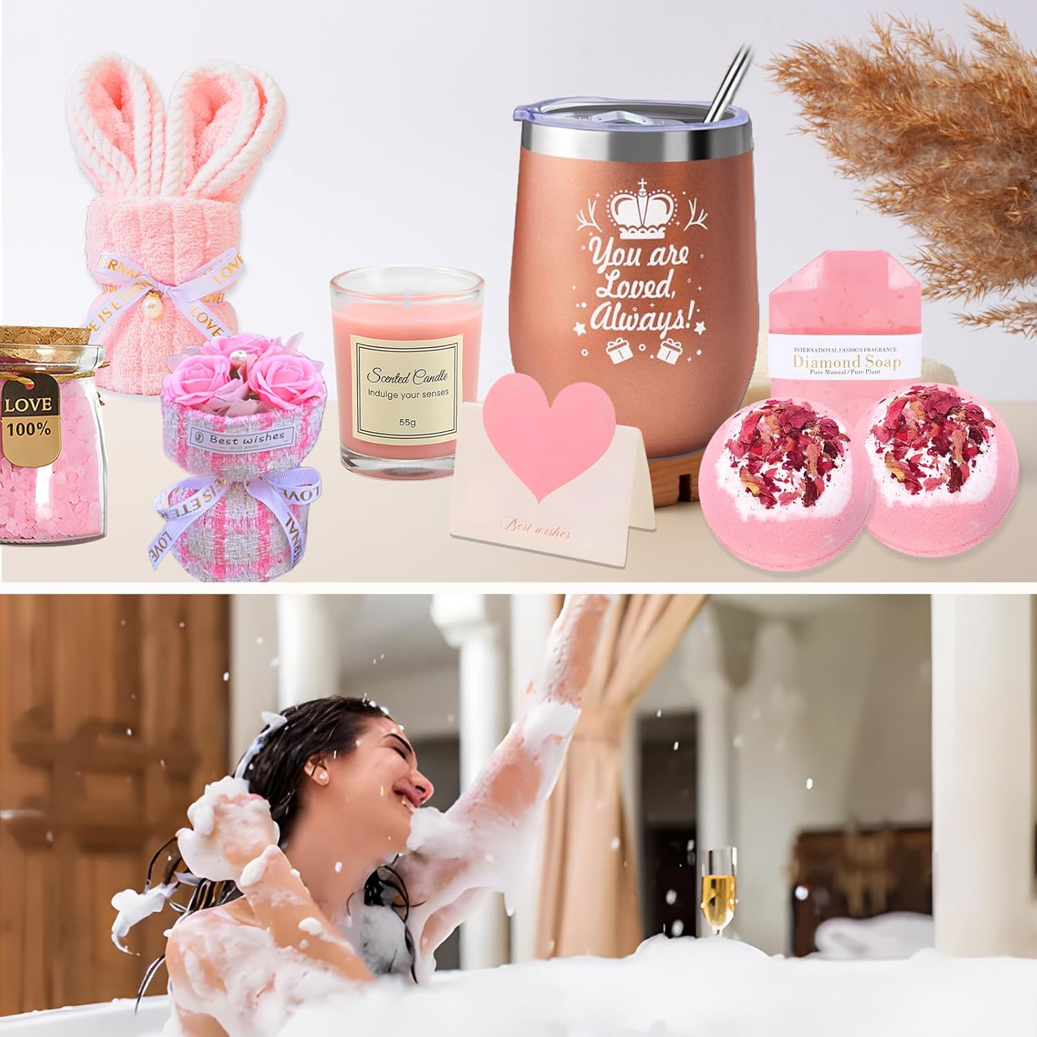 Geschenke für Frauen, Geburtstagsgeschenk, Jubiläumsgeschenke für Frauen, Selbstpflegeset, Wellness-Geschenke, Entspannungsgeschenkset, Weihnachtsgeschenke für Freundinnen, Mutter, Ehefrau, Mädchen – Bild 7