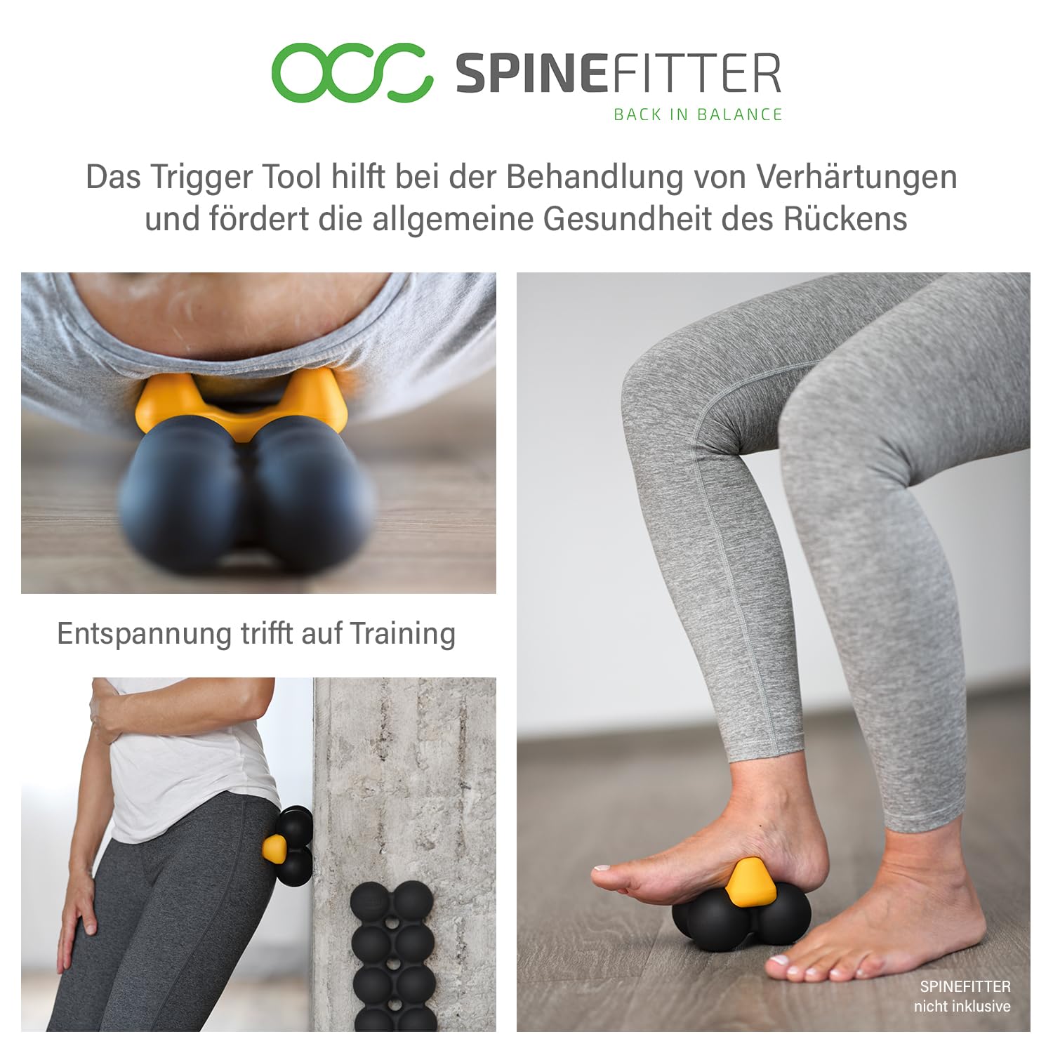 Spinefitter by Sissel Trigger-Tool, punktueller Druckaufbau, effektive Schmerzlinderung & Lösung von Verspannungen, robustes Material, ideal für Rückengesundheit & Fitness, leicht und mobil – Bild 7