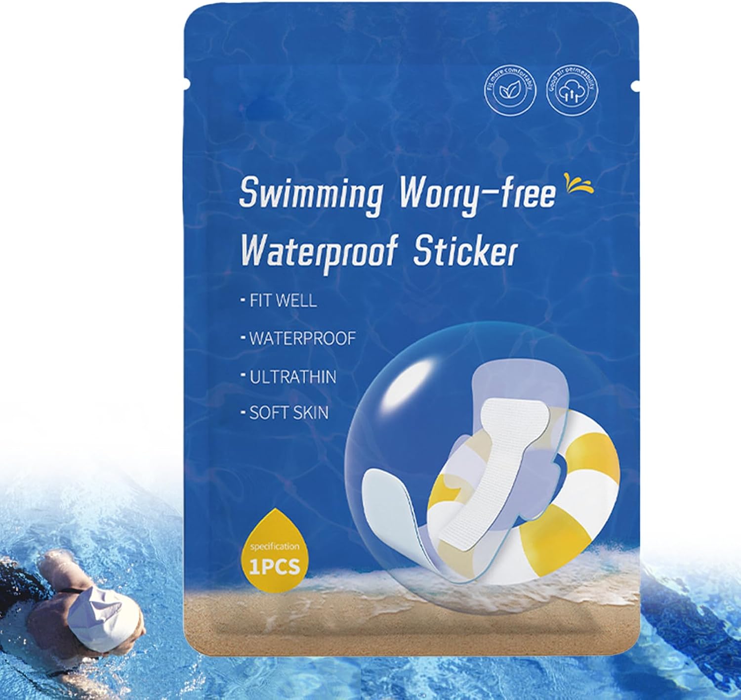 Wasserdichte Damenbinden zum Schwimmen – Hygieneprodukte für Wasserkreisläufe, Menstruationsschutz für Badebekleidung, Intimbereiche, Reisen, Outdoor-Aktivitäten