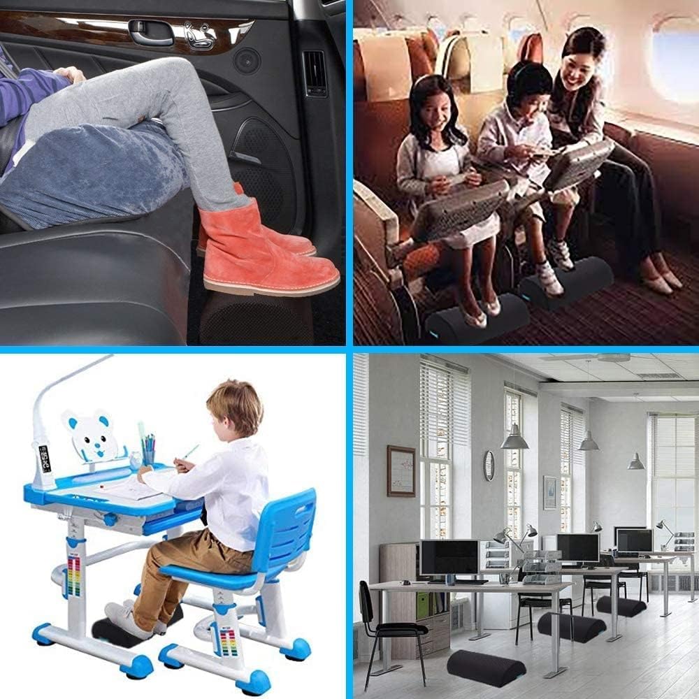 Fußstütze unter dem Schreibtisch, ergonomisches Fußstützenkissen mit Schwamm, hohe Dichte, verbesserte Körperhaltung und Stressabbau im Büro und Zuhause – Bild 4