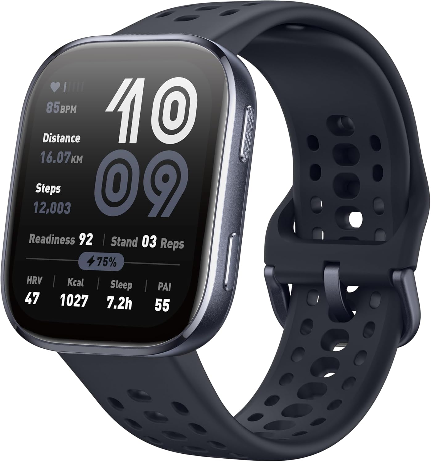 Amazfit Bip 6 Smart Watch 46mm, 14 Tage Akku, 1,97“ AMOLED, GPS & kostenloses Kartenmaterial, AI, Bluetooth Anruf Textfunktion, Gesundheit, Fitness Schlaf-Tracker, 140+ Trainingsmodi, 5 ATM