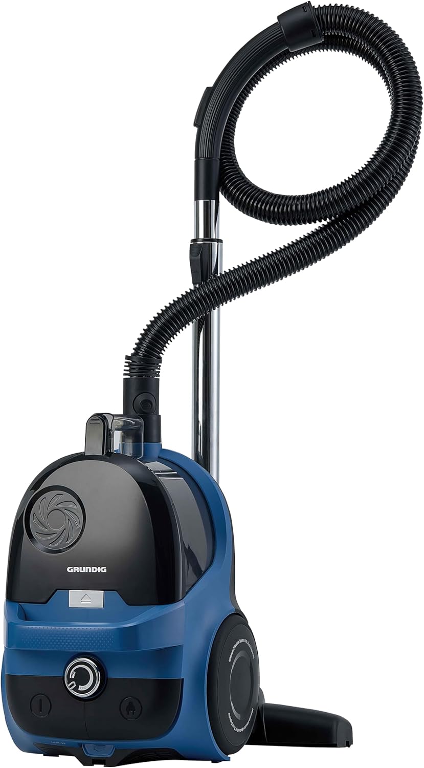 Grundig VCC 6570 Beutelloser Staubsauger, 3,4 l Staubbehälter, 890 W, HEPA H13 Filter & 7,7 m Aktionsradius, hygienisch & komfortabel, Blau/Schwarz – Bild 4
