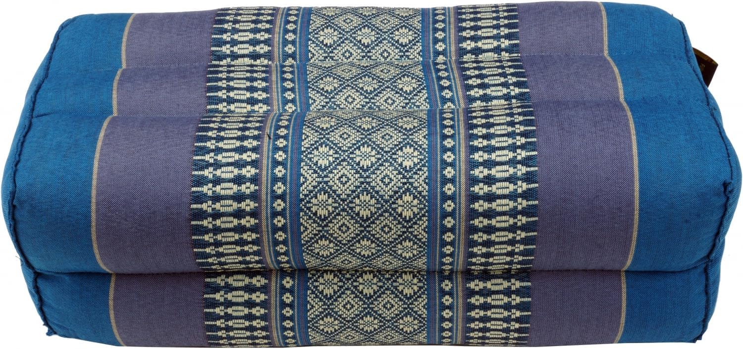 GURU SHOP Meditationskissen, Thai Nackenstütze Eckig mit Kapok, 10x20x30 cm – Bild 2