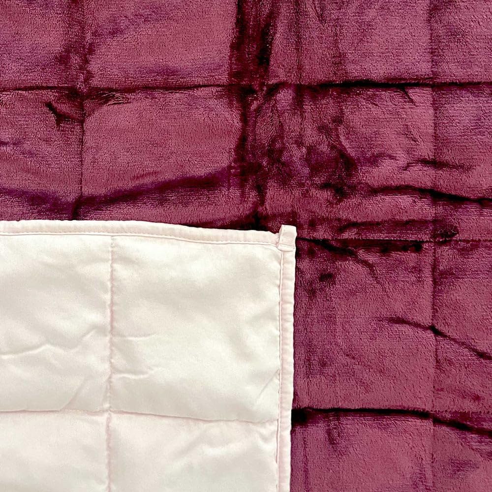 Gewichtsdecke 135 x 200 cm 6 kg Therapiedecke Entspannungsdecke Beere – Bild 5