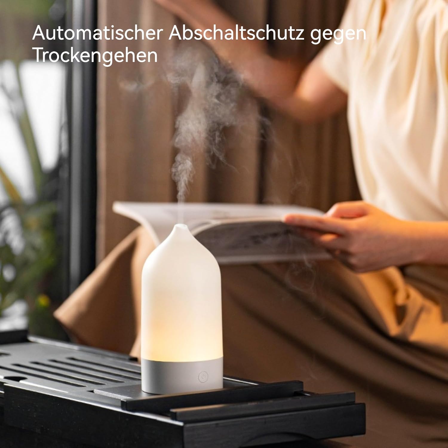 Duftöl-Diffusor mit automatischer Abschaltfunktion, 7-farbige LED-Lichter,120 ml,Ultraschall-Aromatherapie und Luftbefeuchter für Entspannung und Wellness – Bild 6