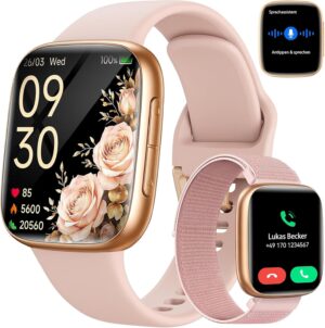 Smartwatch Damen Herren, 1,85 Zoll ...