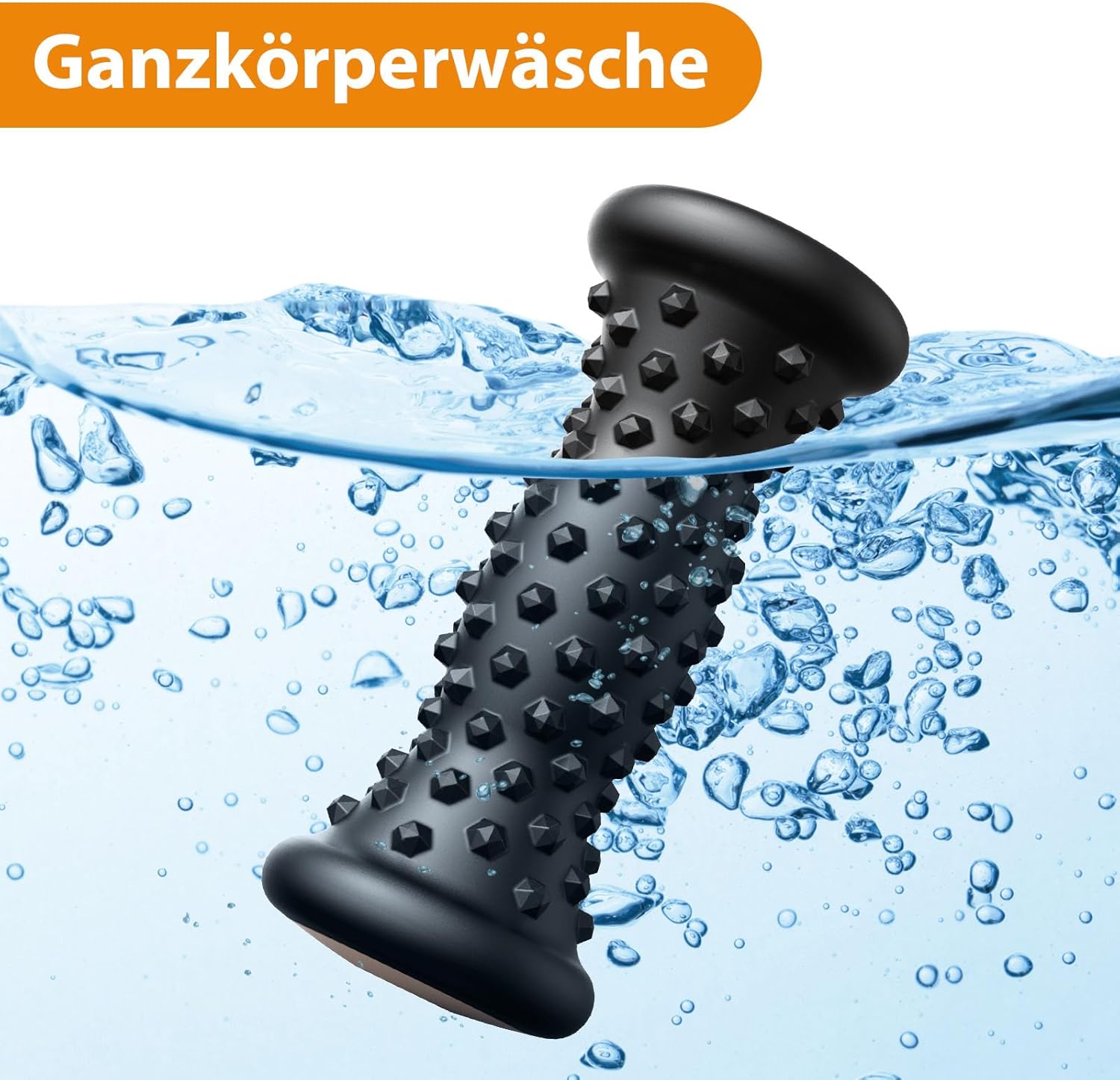 Fußmassageroller für Plantarfasziitis, tragbarer Gummi-Massageroller zur Linderung von Schmerzen im Fußgewölbe, Massageroller für Schmerzen im Fußgewölbe, Fersenspornschmerzen, Stressabbau, Neuropathie – Bild 6