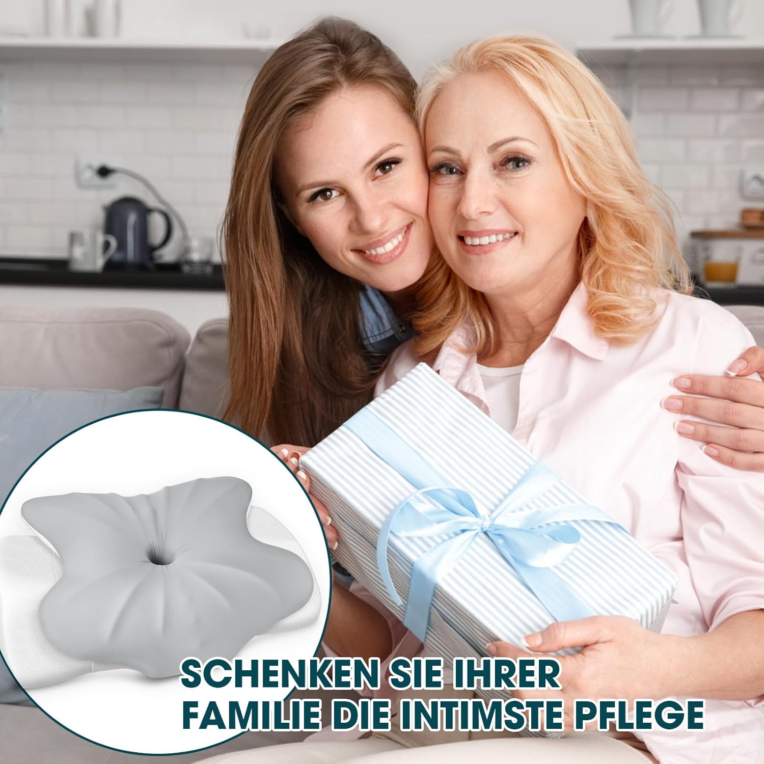 Fwiull Nackenkissen, Anti-Schnarch-Kissen, Memory-Schaum-Kissen, ergonomisch, Nackenstützkissen, orthopädisch, Nackenkissen, Seitenschläfer für Seiten-, Rücken- und Bauchschläfer (Schmetterling) – Bild 7