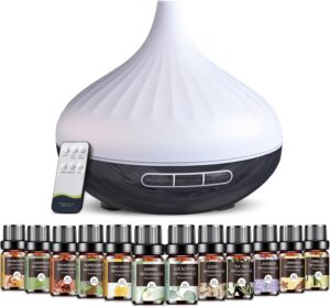 AESHORY 500 ml Aromadiffusor mit 12...