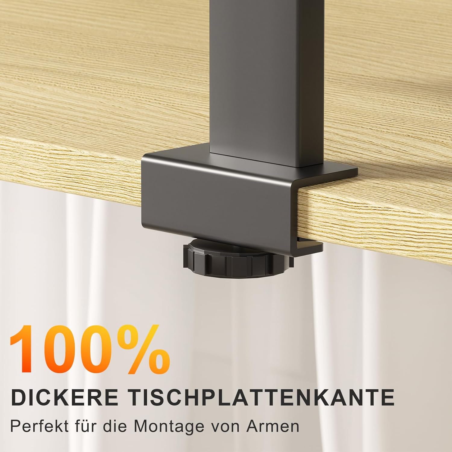 WALKINGDESK Ganze Tischplatte, höhenverstellbarer Schreibtisch, elektrischer 140 x 70 cm Computertisch, Stehsitztisch mit einteiliger Tischplatte, Stehpult mit 4 Memory-Funktionen, Eiche – Bild 6