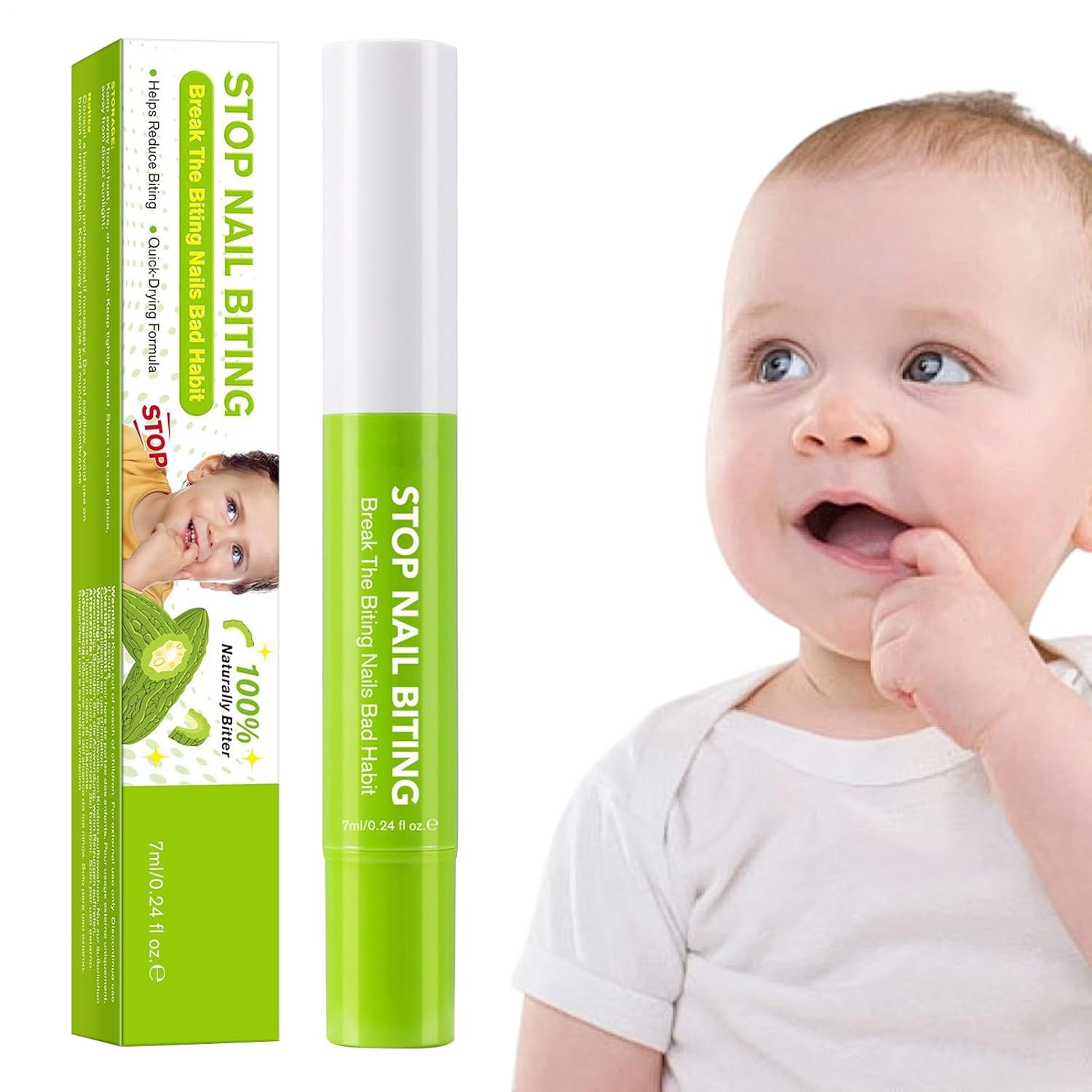 Stoppen Sie Nagelbeißen für Kinder, 7 ml, verhindert Fingernägel, Präventionsstift, natürliche Gesundheitsvorsorge, Saugengewohnheiten für Nägel, Fingernägel, Männer, Frauen, Erwachsene