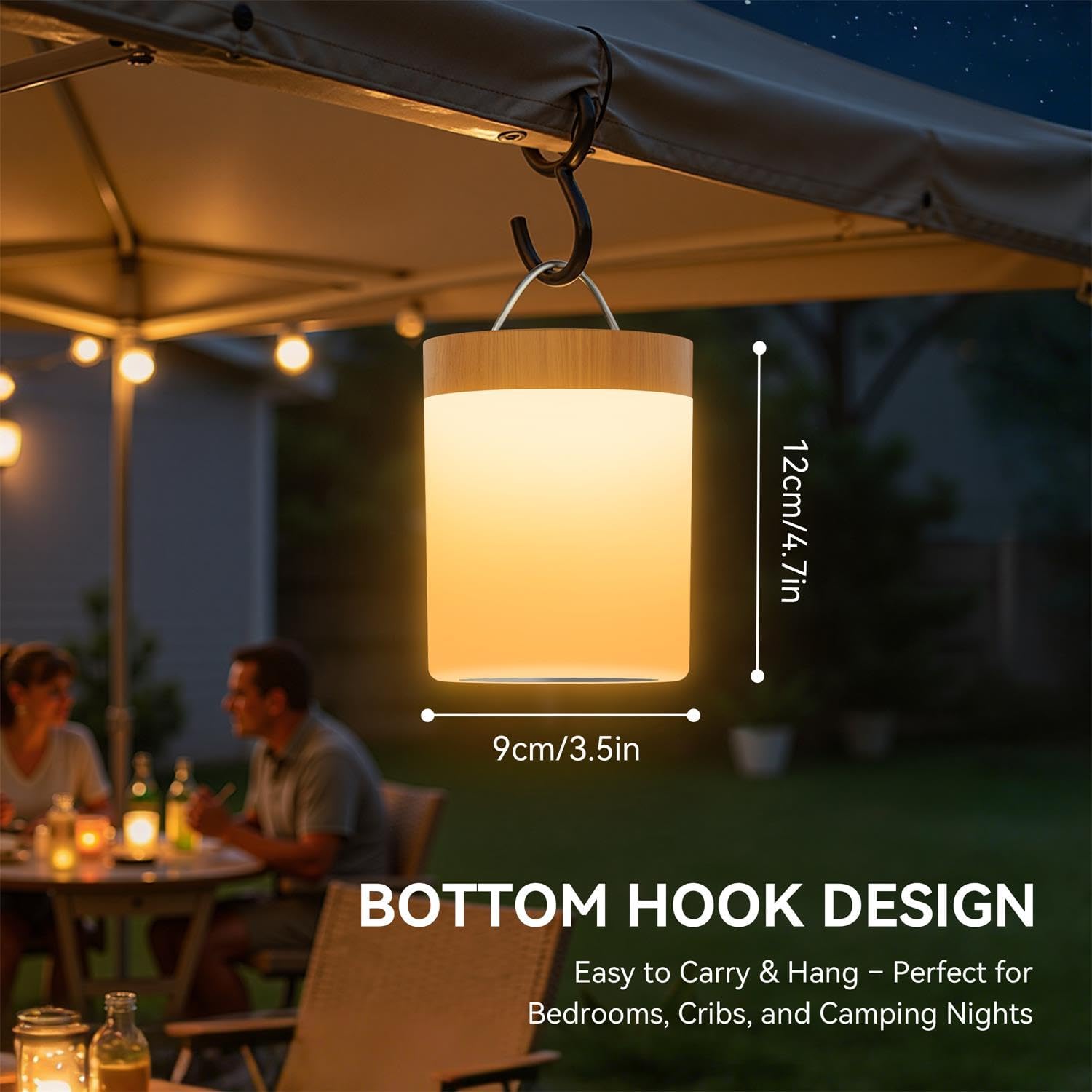 Auxmir LED-Nachttischlampe, dimmbare Atmosphären-LED-Tischlampe – Bild 8