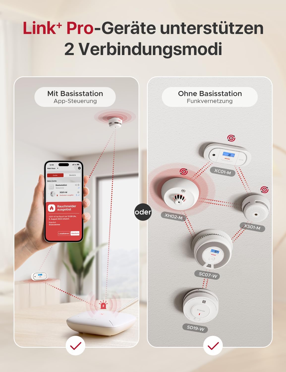 Kabelloser vernetzter X-Sense-Wärmemelder mit versiegelter 10-Jahres-Batterie und einfach zu installierendem Wärmemelder, kompatibel mit Basisstation, XH02-M, 2er-Pack – Bild 5