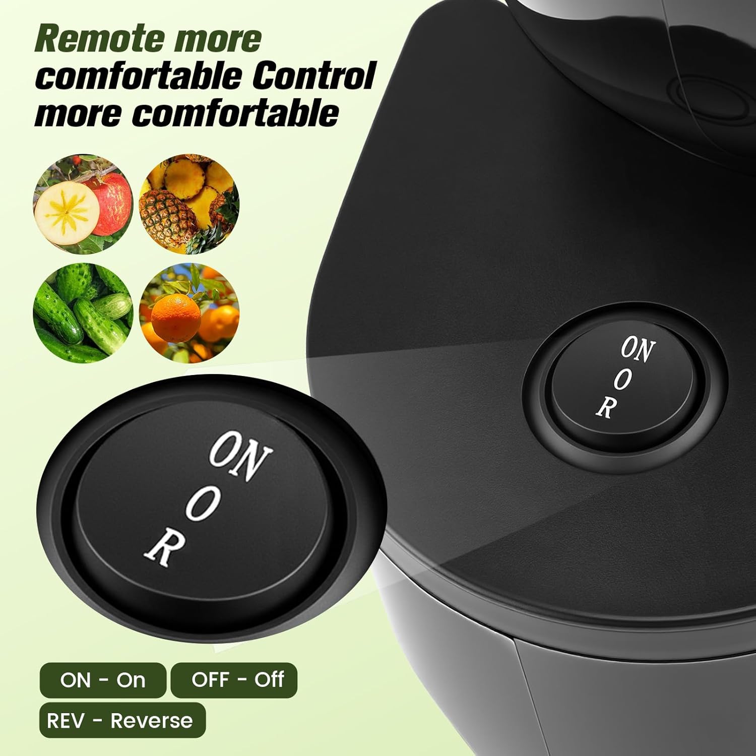 Slow Juicer 500 W, elektrischer Entsafter mit 125 mm breitem Einfüllrohr, Entsafter Gemüse und Obst Testsieger für ganze Früchte und Gemüse, BPA-frei, inklusive 2 Behältern, Pinsel und Saftrezepten – Bild 5
