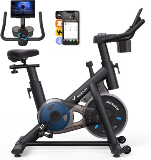 MERACH Heimtrainer Fahrrad mit vers...
