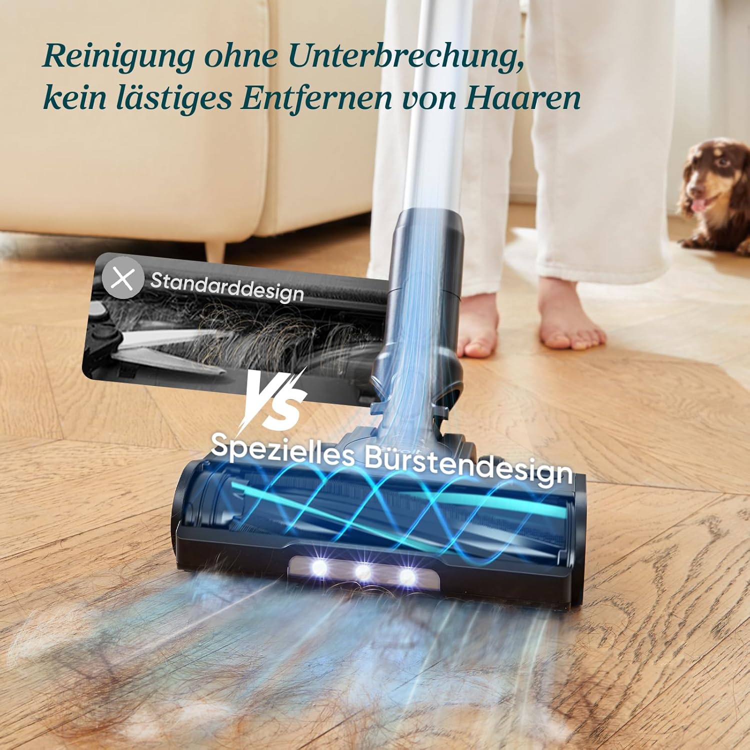 Levoit – Akku-Staubsauger – Laufzeit für 100㎡ – kabelloser Staubsauger – Staubsauger – 99,99 % HEPA-Filter – selbststehend – kein Verheddern – für Tierhaare/Teppich/Hartböden/Auto – LVAC-200 MAX – Bild 4