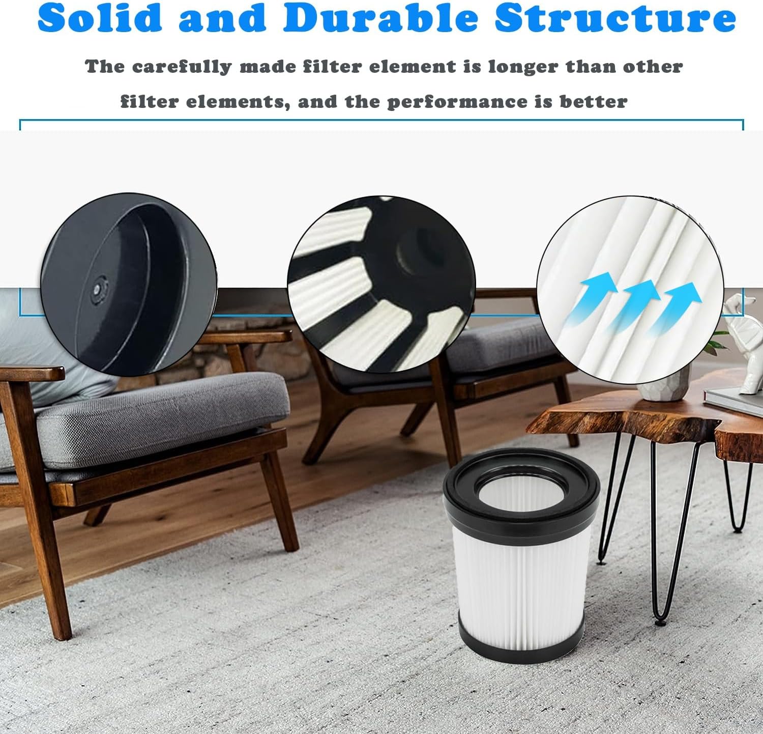 8 Stück HEPA-Filter für FSV001 FSV101 Lubluelu 202 Staubsauger HEPA-Filterteile – Bild 5