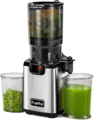Fretta Juicer Slow Juicer, Edelstah...