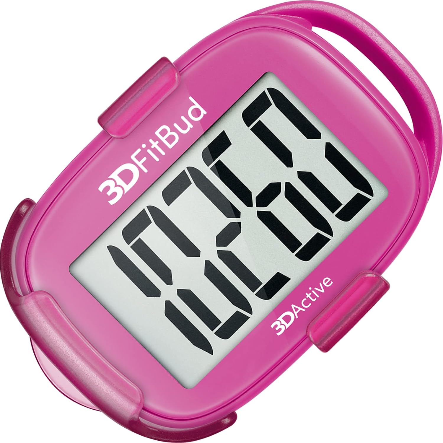 3DFitBud Easy Pedometer Walking 3D-Schrittzähler mit Clip und Trageband A420S