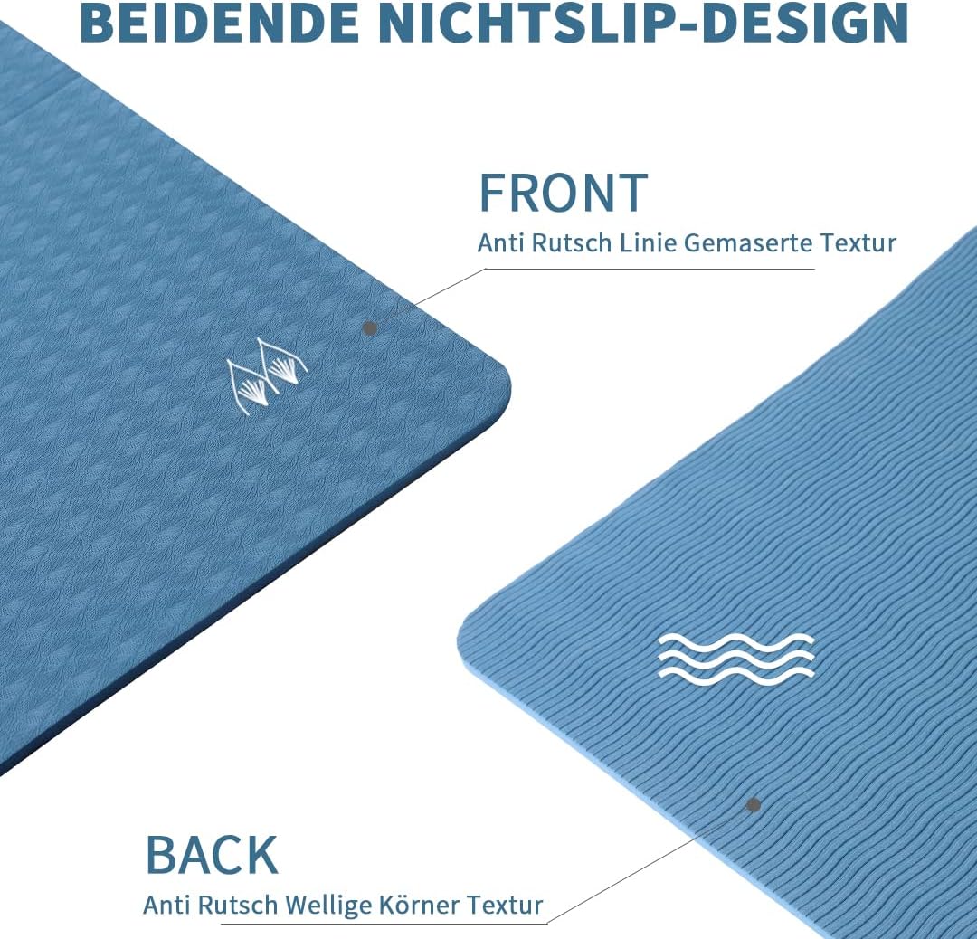 Good Nite faltbare Yogamatte, rutschfest, tragbare Fitnessmatte, faltbar, leicht, Gymnastikmatte, Pilates, Sport, Reise-Gogamat, 183 x 61 x 0,6 cm – Bild 5