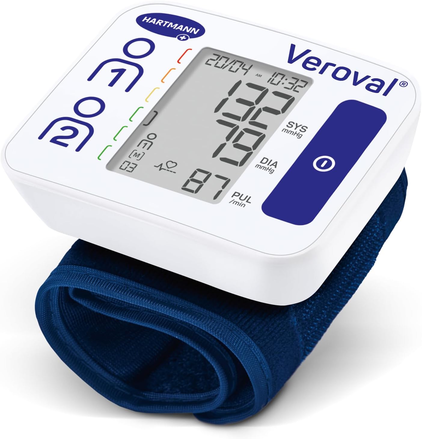 Veroval Compact Handgelenk-Blutdruckmessgerät, einfache und schnelle Messung, klinisch validiert, erkennt Herzrhythmusstörungen