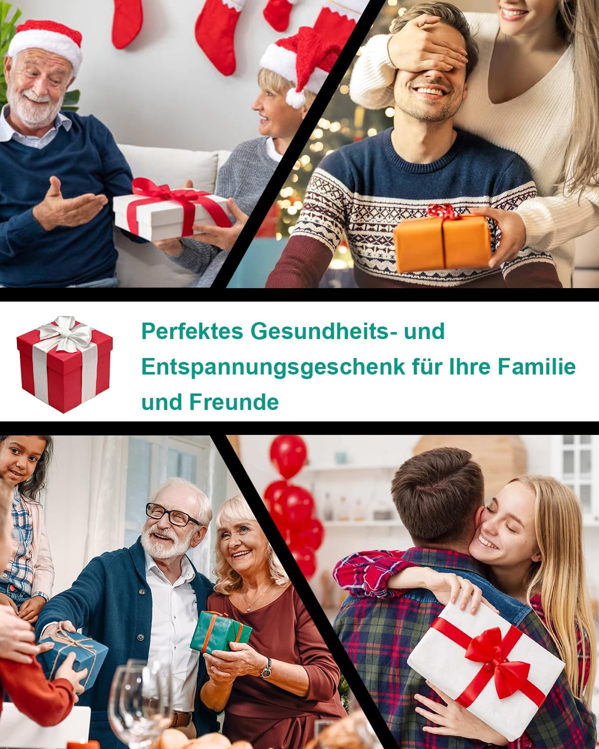 LAOBEN Shiatsu-Fußmassagegerät mit Heizung, Tiefengewebsmassage, entspannende Beinmuskulatur, Fuß- und Wadenmassagegerät mit Massagerollen, Geschenke für Mama, Papa und Freunde – Bild 7