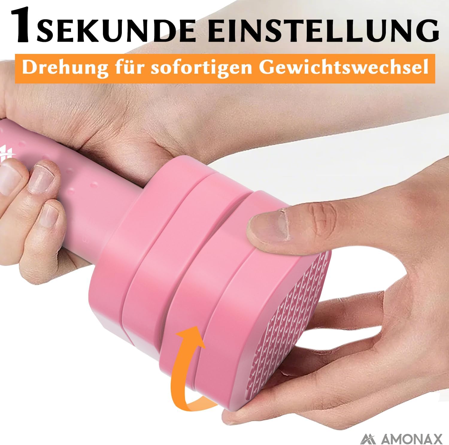 Amonax Verstellbare Hanteln, Hanteln Frauen Set, 1-5kg Kurzhanteln 2er Set, 4-in-1 Hantel Set für Frauen und Männer, Gewichte Hantel für Home Gym, Krafttraining Zuhause – Bild 2