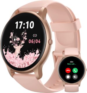 Parsonver Damen Runde Smartwatch mi...