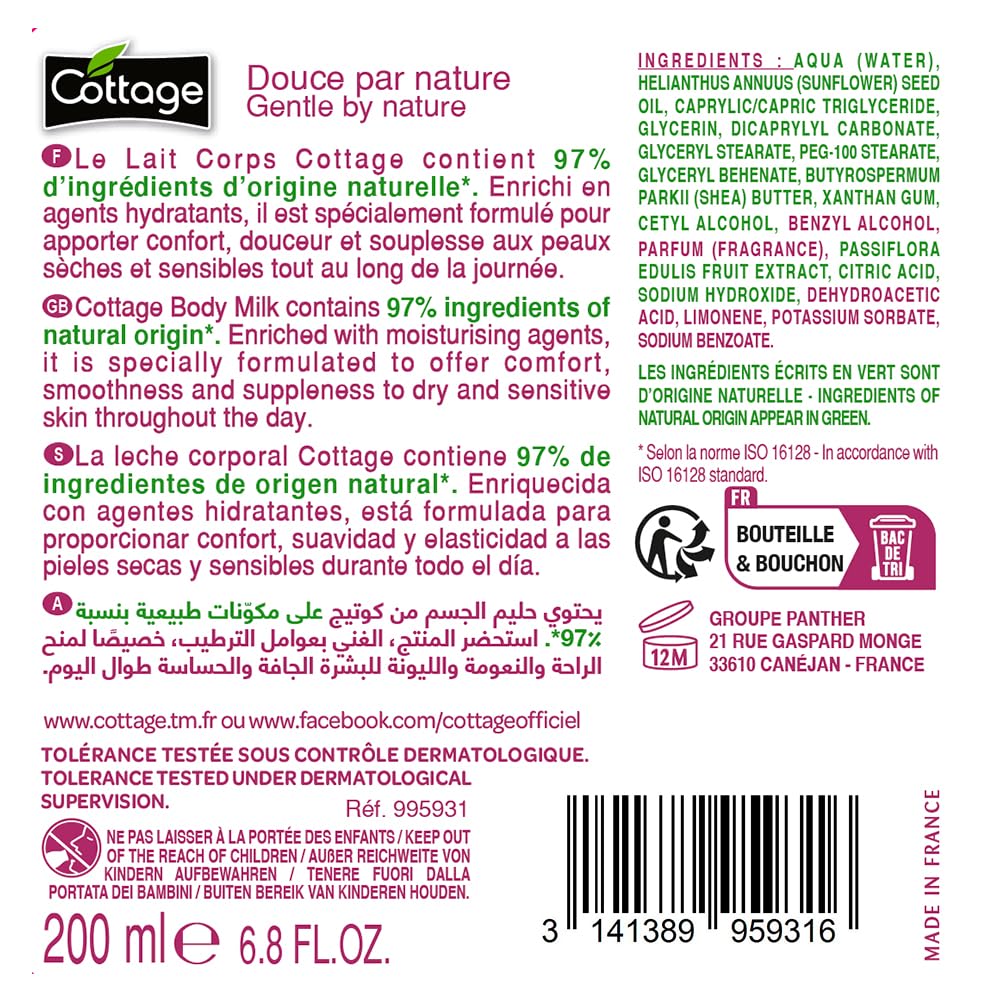 Cottage – Feuchtigkeitsspendende Körpermilch 200 ml – Smoothie Passion – Bild 2