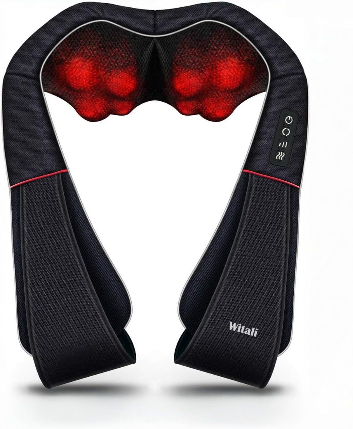 Shiatsu-Massagegeräte mit HeatFlow-Wärmefunktion für Nacken, Schulter und Rücken, zu Hause und auf Reisen mit Autoadapter