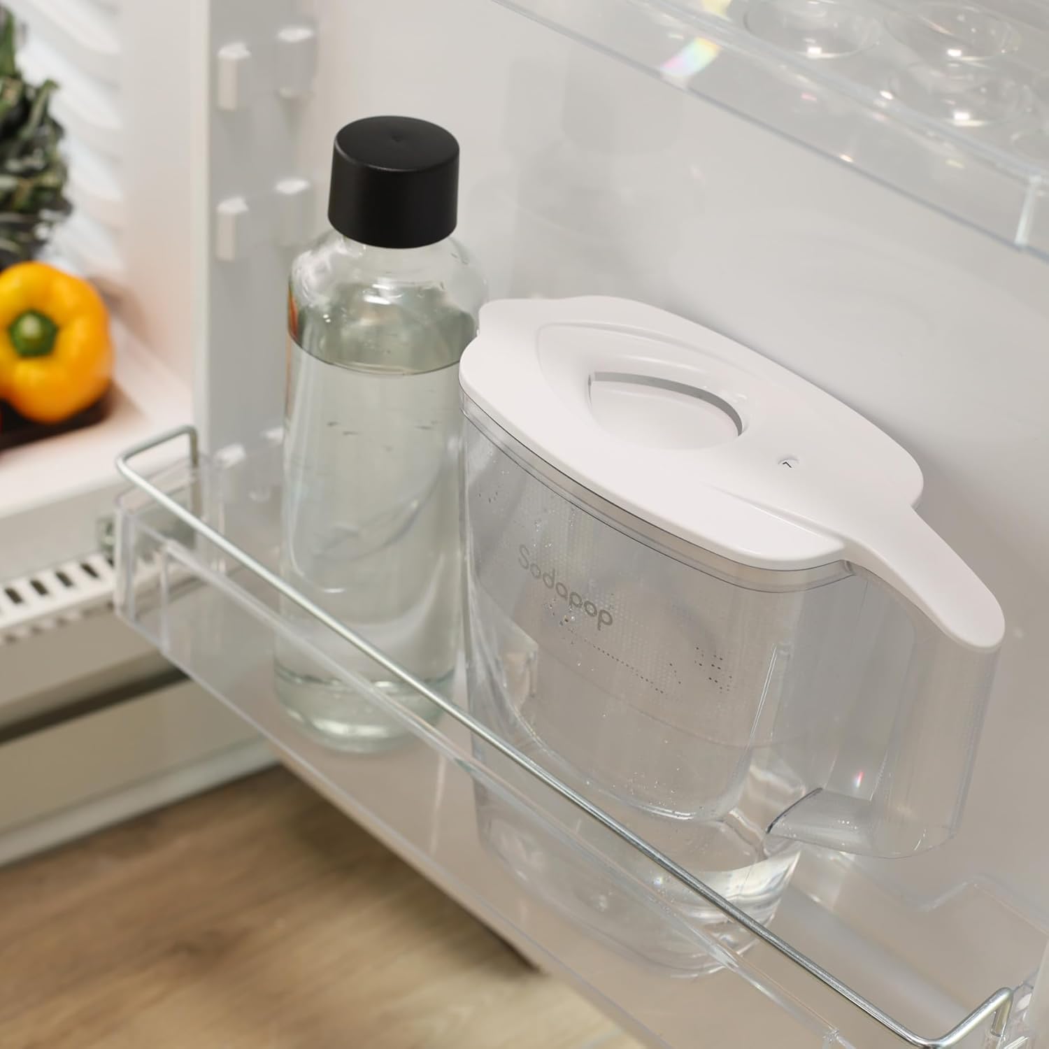 Sodapop Selina Wasserfilterkanne mit 1x Filterkartusche, 3 l Fassungsvermögen, spülmaschinenfest, weiß – Bild 6