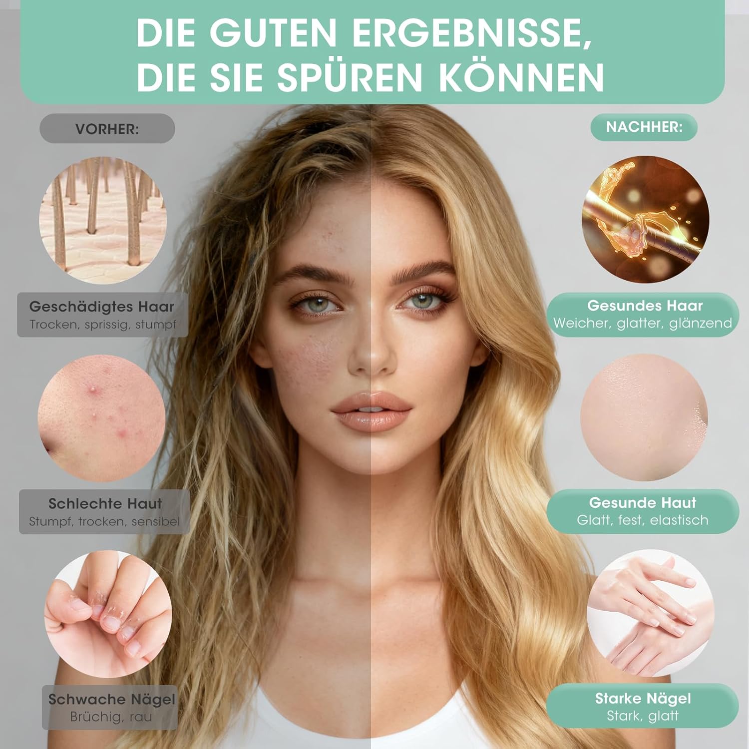 FASDUNT Duschkopf mit Filter gegen Kalk, 8 Strahlarten, Hochdruckduschkopf mit Schlauch 2 m, 20 Schichten Filterduschkopf für hartes Wasser, Restchlor, Schwermetall – Bild 6