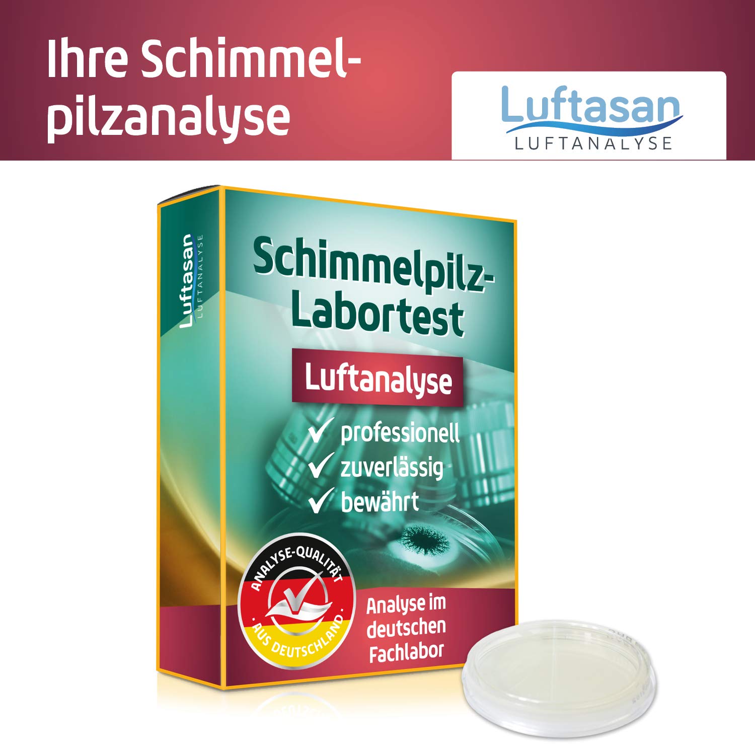 Schimmeltest für Raumluft – Probenahmeset für die professionelle Analyse im Fachlabor – Bild 8