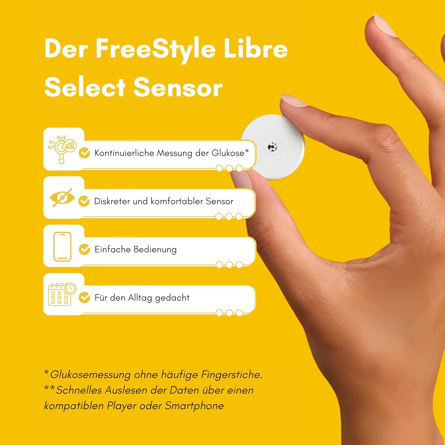 FreeStyle Libre Select Sensor, neues Glukosemesssystem für kontinuierliche Überwachung, 15 Tage – Bild 3
