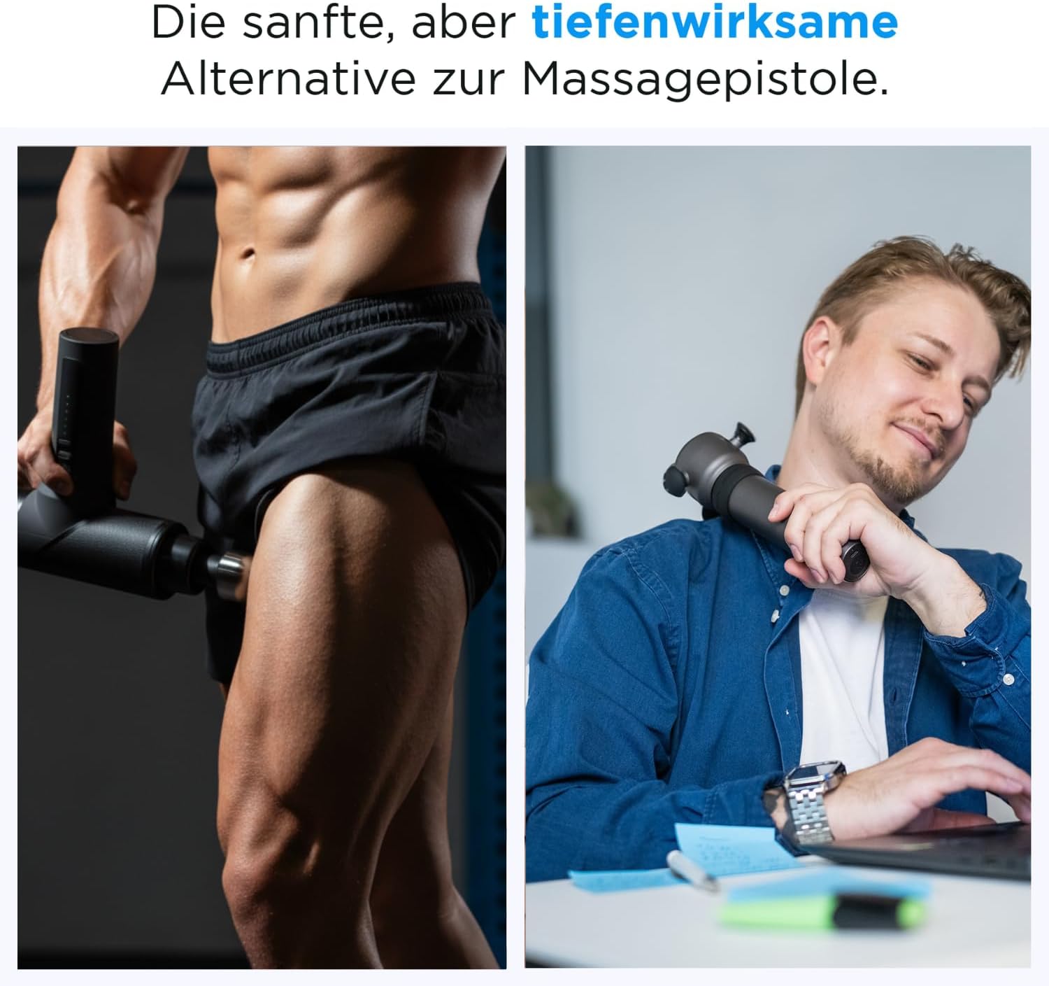 OrthoMechanik Sonic - Schallwellenmassagegerät 7000 U/min | Sanft, aber tiefenwirksam – Alternative zur Massagepistole – Bild 2