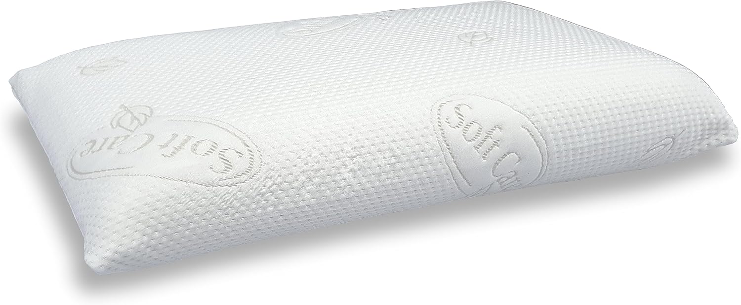 Nackenstützkissen, 72 x 42 x 15 cm, orthopädisches Memory-Schaum-Kissen, Memory-Schaum-Kissen mit waschbarem Bezug, hypoallergenes und milbenresistentes Kissen