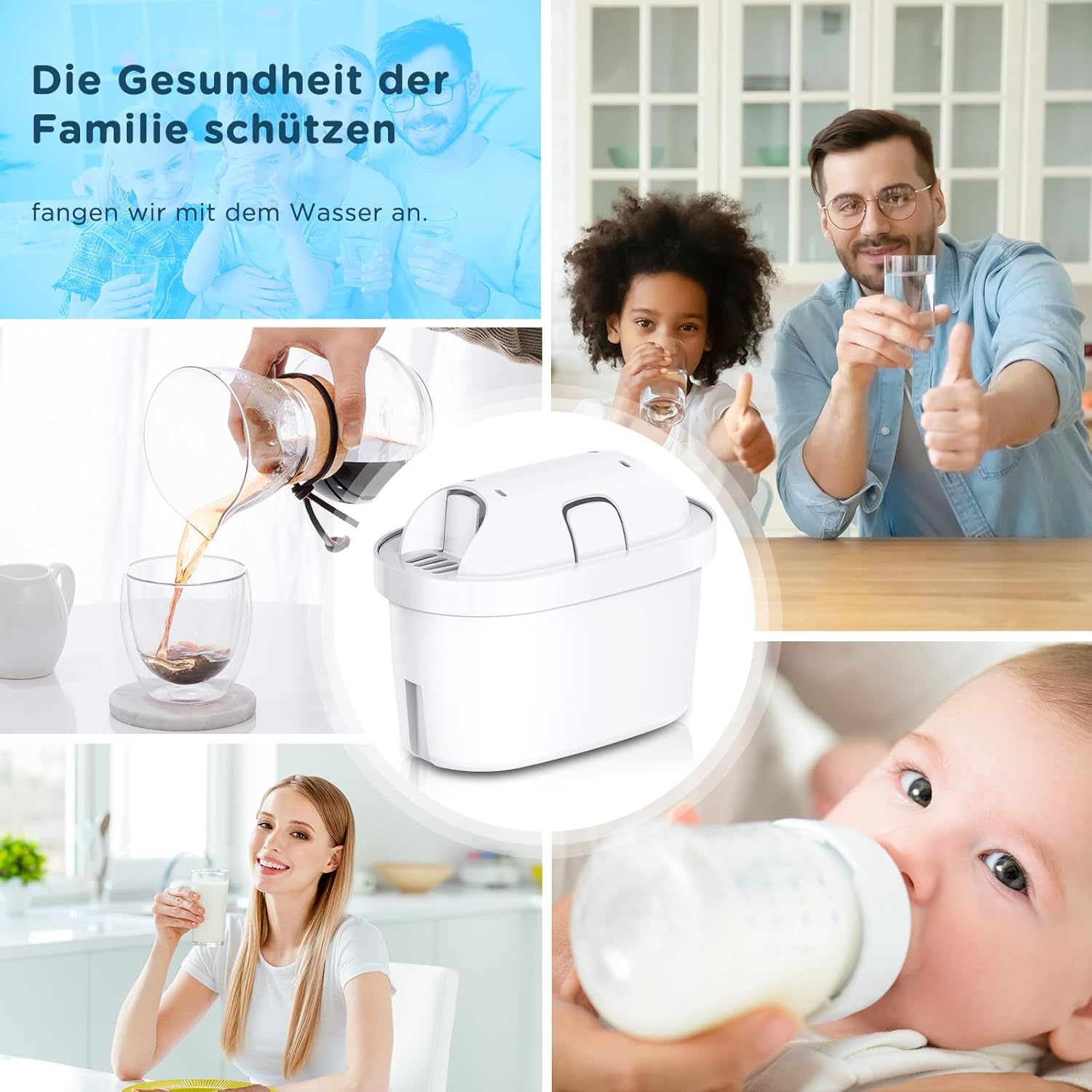 Ersatz für Wasserfilterkartusche, kompatibel mit Brita Maxtra +, Maxtra Plus, Style, Marella, Elemaris (12) – Bild 6