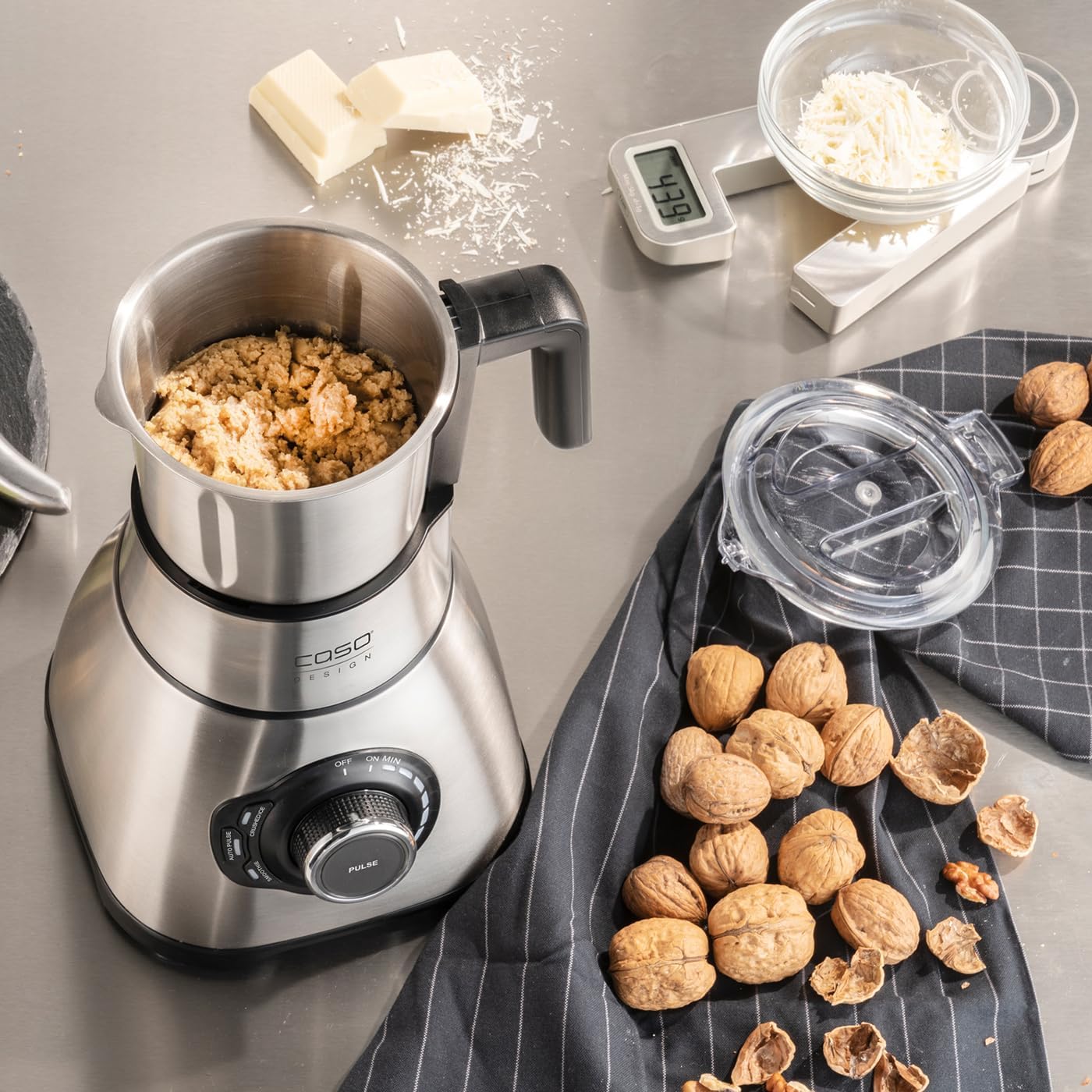 CASO B 1800 PowerBlender Set – Standmixer, 28.000 U/min, Glasbehälter 1,75 L, inklusive Trinkflasche und Zerkleinerer, Mixer Testsieger mit „Sehr gut“, Edelstahl – Bild 5