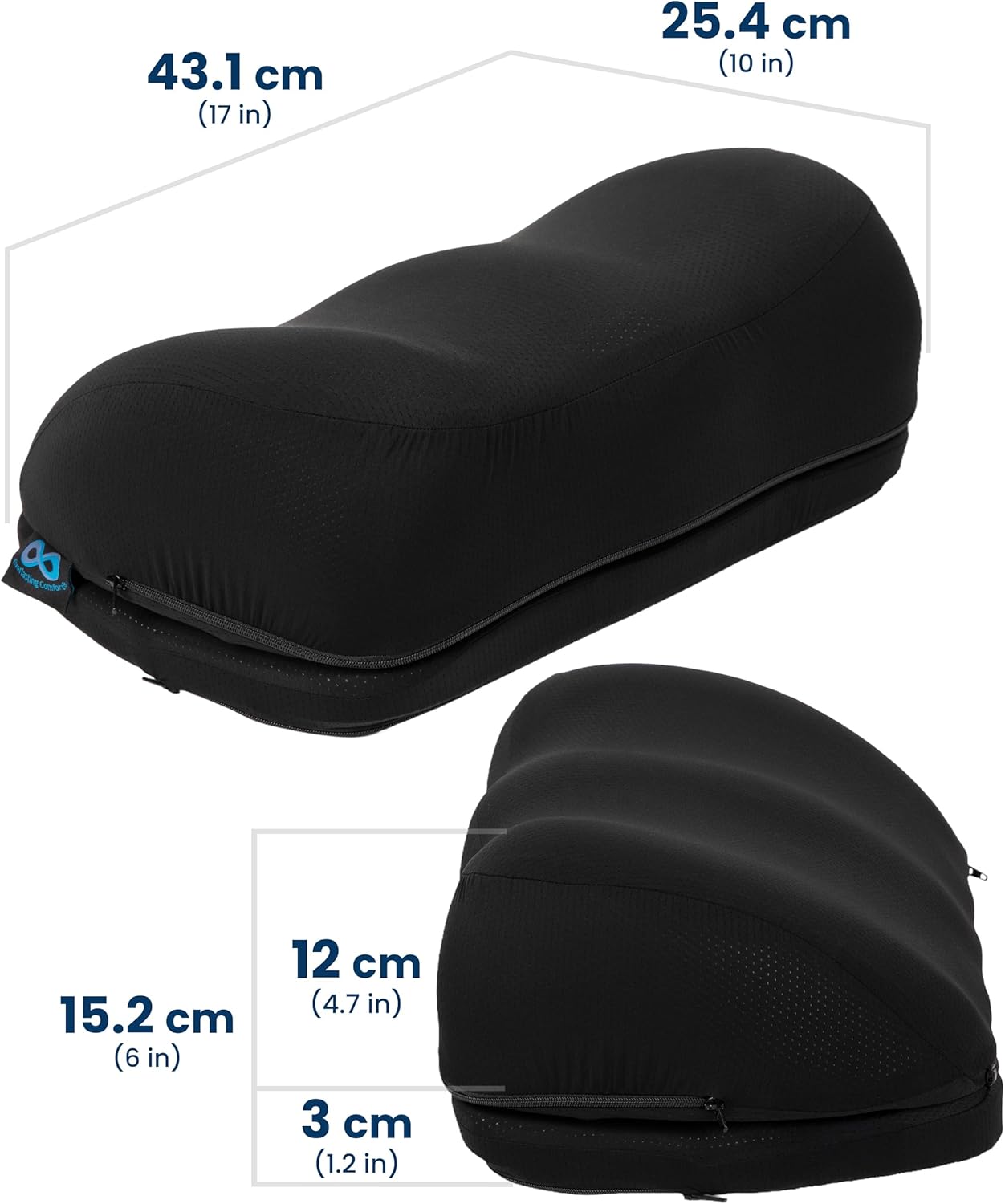Everlast Comfort FootCloud Fußstütze aus Memory-Schaum – höhenverstellbare Fußstütze unter dem Schreibtisch mit rutschfester Basis und Druckpunktstruktur für Büro, Heimbüro und Gaming – Bild 3
