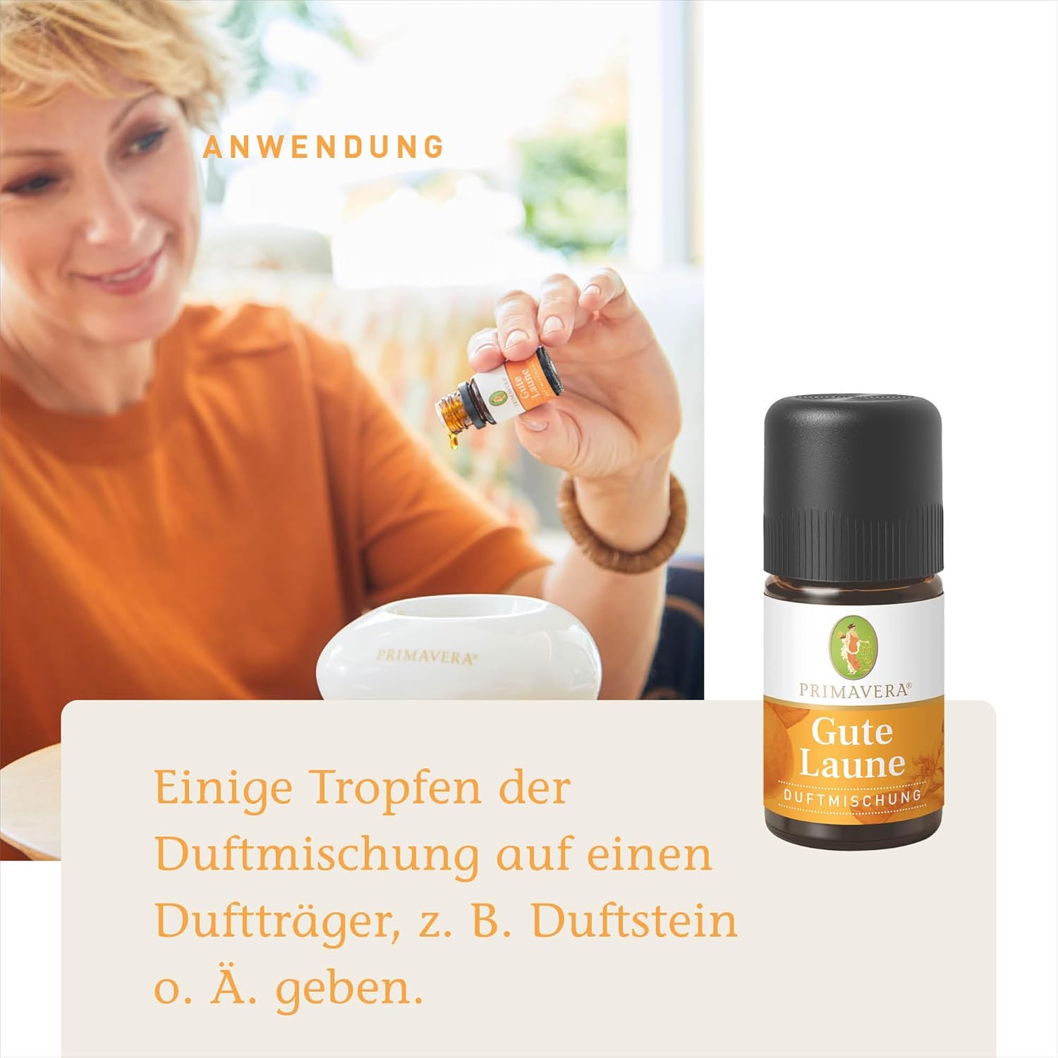 PRIMAVERA Gute-Laune-Duftmischung 5 ml – Orange, Limette und Zitrone – Aromaöl, Duftöl, ätherisches Öl, Aromatherapie – motivierend – vegan – Bild 3