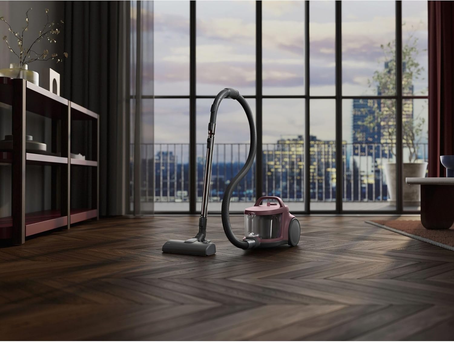 AEG Clean 5000 Staubsauger ohne Beutel, Bodenstaubsauger für alle Bodenflächen, Zubehör, 1000 Watt, 9 m Aktionsradius, 2 L Staubbehälter, 60 % recyceltes Material, waschbarer HEPA-Filter, dunkelrot, AL51C1DRF – Bild 13