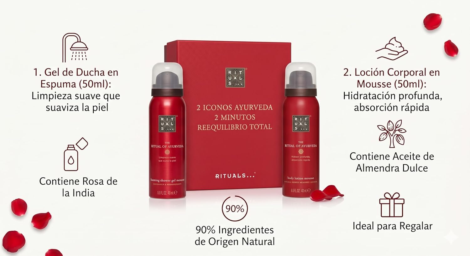 RITUALS The Ritual of Yozakura Geschenkset Schäumendes Duschgel und Körperlotion-Mousse, schwarzer Reis und Yoshino-Kirsche, je 50 ml – Bild 3