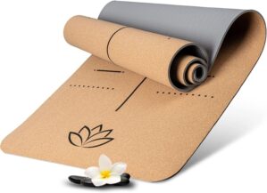 Wellax Yogamatte aus Kork – 100 %...