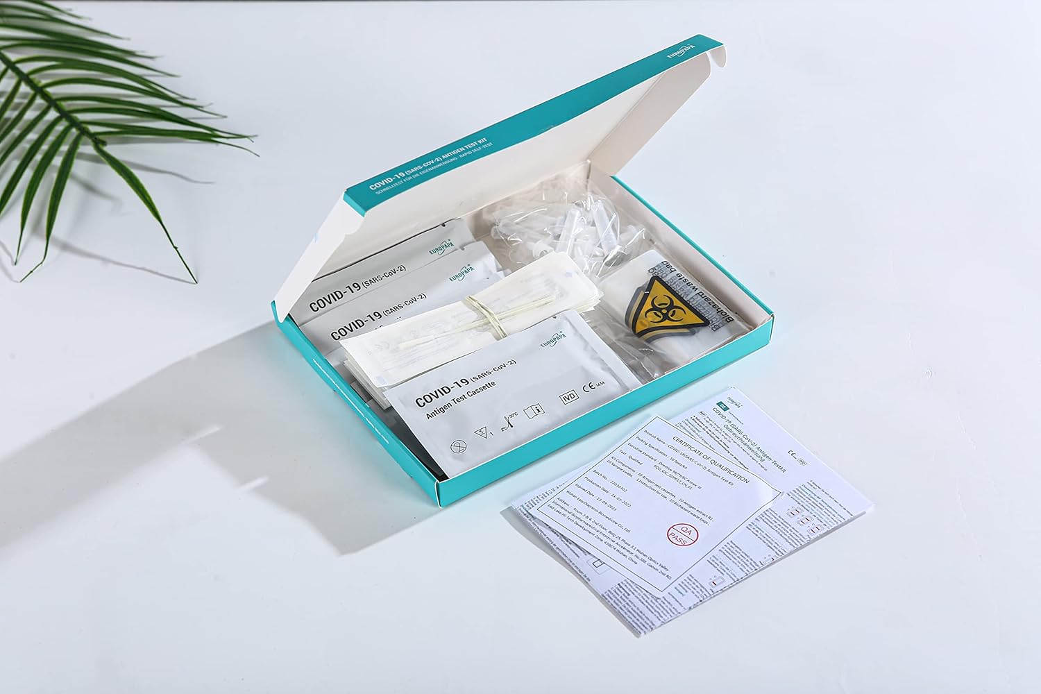 EUROPAPA® 10 x Corona Laientest Selbsttests, COVID-19 Antigentest, für SARS-CoV-2, Schnelltest, Testkassette, Probentupfer, Antigenextrakt, einzeln verpackt – Bild 7