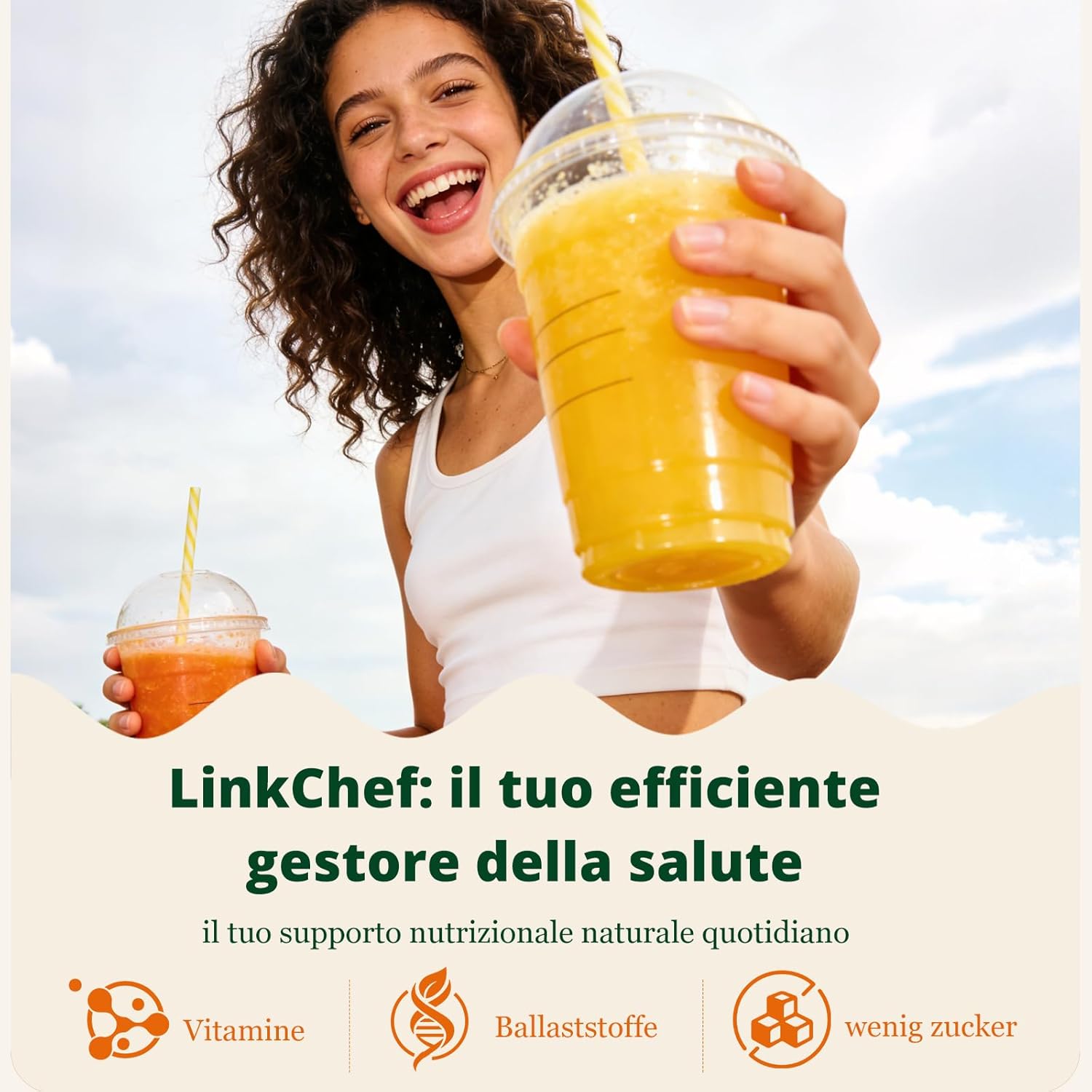 LINKChef Slow Juicer, 115 mm große Einfüllöffnung für Entsafter, Gemüse und Obst, Testsieger, Kaltentsafter 200 W, BPA-frei, leicht zu reinigen und zu montieren, hellgrün – Bild 2