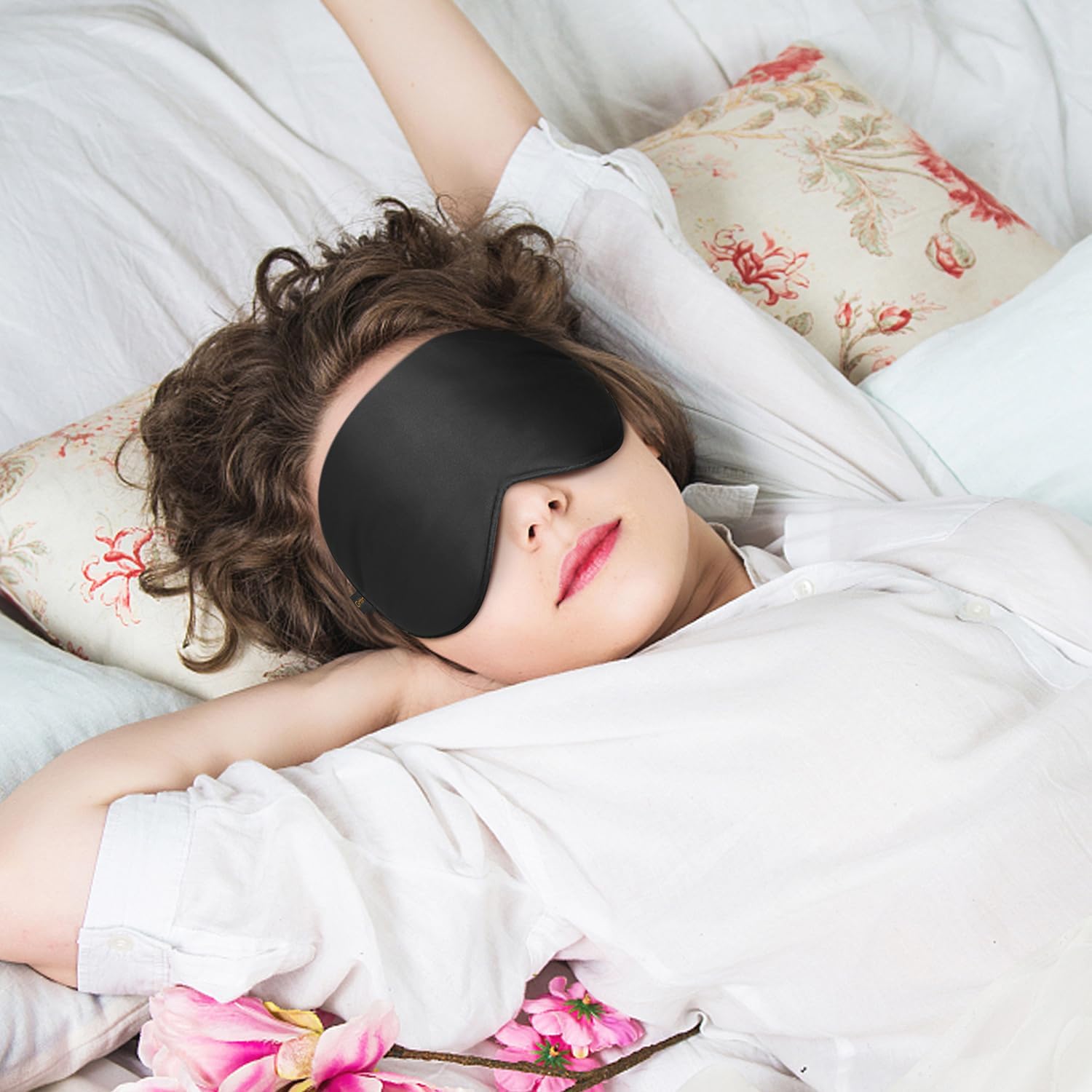 Gritin Schlafmaske, Schwarz – Bild 7