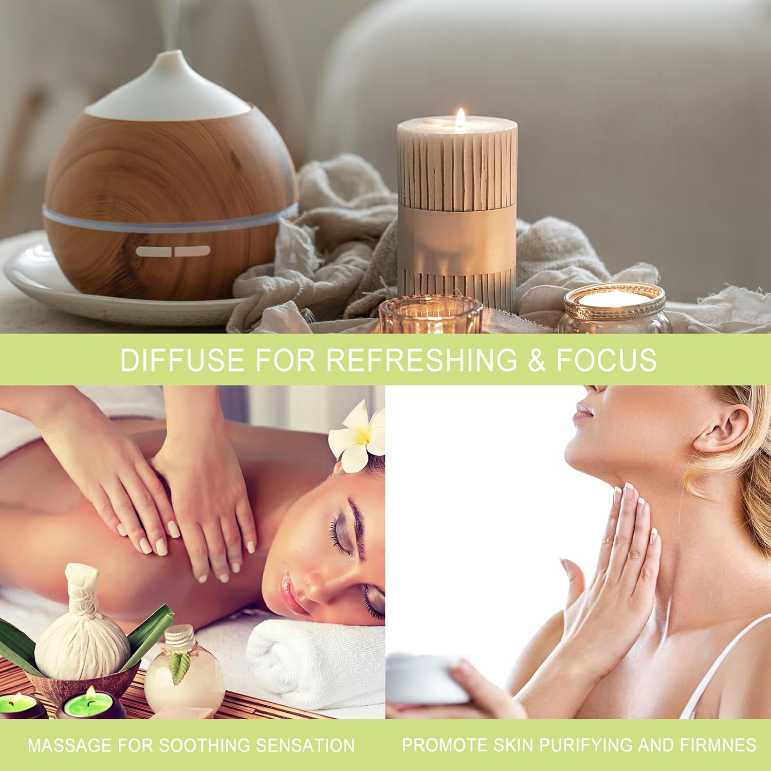 Ätherische Öle Zitronengras 100 ml, MAYJAM Zitronengrasöl 100 % rein, ideal zur Beseitigung von Gerüchen, Aromatherapie-Diffusor, Duftöl, Massage – Bild 4